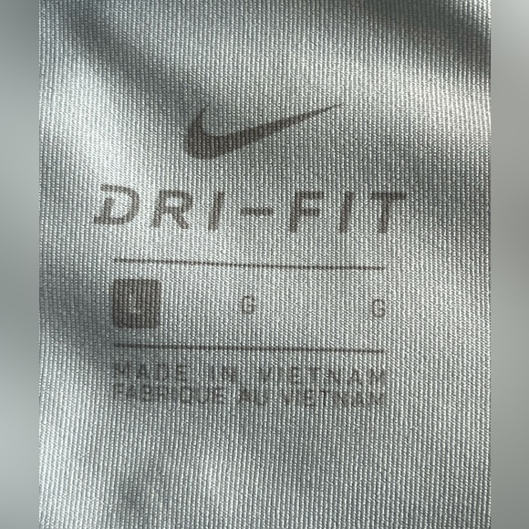 Youth Nike Pro Dri-Fit YL Capri Active Leggings Blue Abstract - Picture 2 of 6